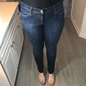 Skinny jeans with Worn look
